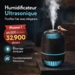 Mini Diffuseur d’Air & Humidificateur USB avec LED – Design Oiseau Bois Foncé