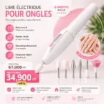 Kit Manucure & Pédicure Électrique – Lime à Ongles Professionnelle