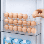 Porte-œuf Réfrigérateur 3 Niveaux - Plateau Empilable 21 Œufs - Transparent – Image 2