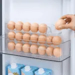 Porte-œuf Réfrigérateur 3 Niveaux - Plateau Empilable 21 Œufs - Transparent – Image 2