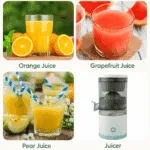 Presse-agrumes électrique portable multifonctionnel – Rechargeable USB, rapide et pratique – Image 3