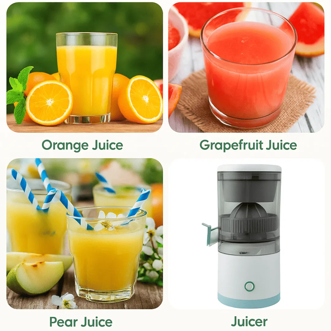 Presse-agrumes électrique portable multifonctionnel – Rechargeable USB, rapide et pratique – Image 3