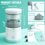 Presse-agrumes électrique portable multifonctionnel – Rechargeable USB, rapide et pratique – Image 2