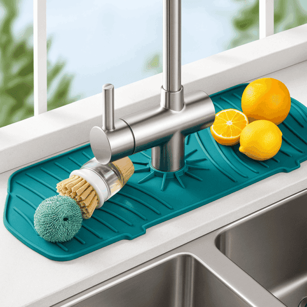 Tapis Égouttoir en Silicone – Antidérapant, Résistant à la Chaleur et Facile à Nettoyer