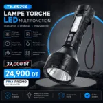 Lampe Torche Rechargeable TY-8925A – Puissante & Portable pour Camping et Extérieur