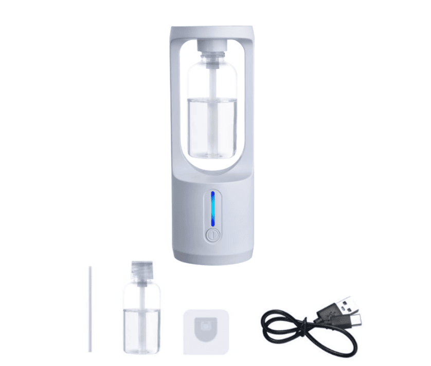 diffuseur1 Diffuseur d’arômes et humidificateur d’air intelligent USB – Purifie, parfume et hydrate votre espace – Image 2