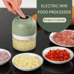 Mini Hachoir Électrique Rechargeable 250ML – Puissant, Compact & Facile à Utiliser