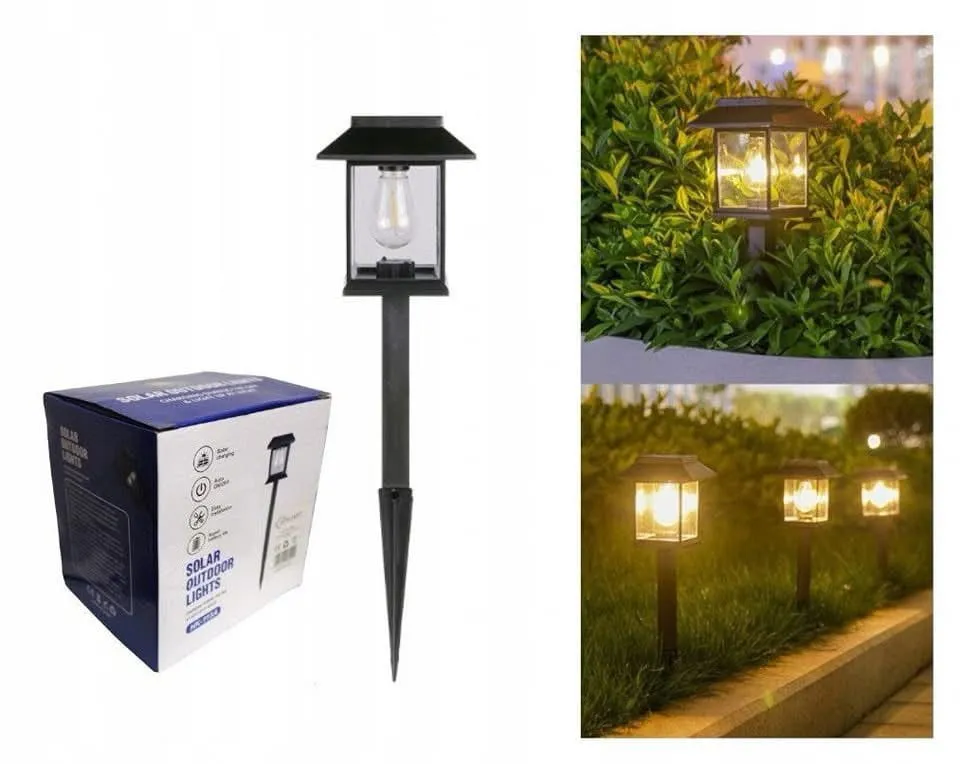 Lampe Solaire Extérieure LED – Éclairage de Jardin Étanche avec Piquet – Image 6