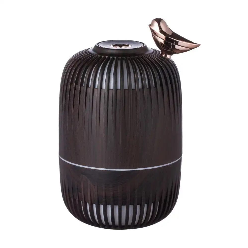 img_2999 Mini Diffuseur d’Air & Humidificateur USB avec LED – Design Oiseau Bois Foncé – Image 2