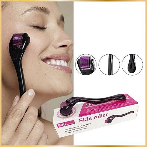 Dermaroller Visage, Corps & Cuir Chevelu – Stimulateur de Collagène pour une Peau et des Cheveux Sublimés