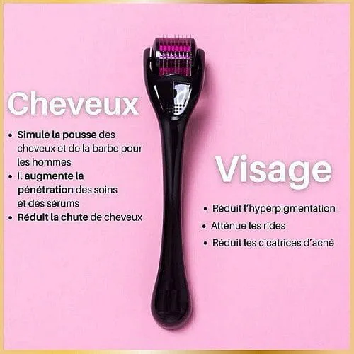 Dermaroller Visage, Corps & Cuir Chevelu – Stimulateur de Collagène pour une Peau et des Cheveux Sublimés – Image 4
