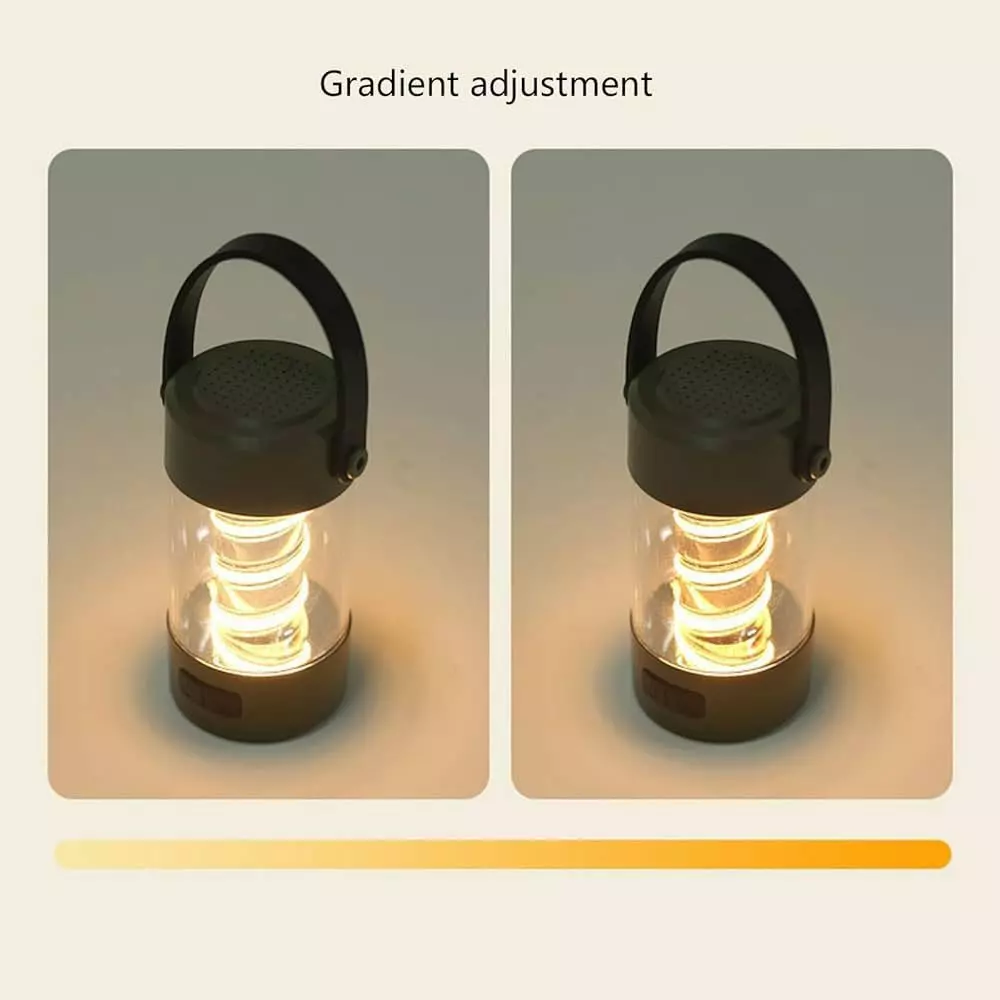 Enceinte Bluetooth avec Lumière Camping – Lampe LED & Haut-Parleur Sans Fil Multifonction – Image 6