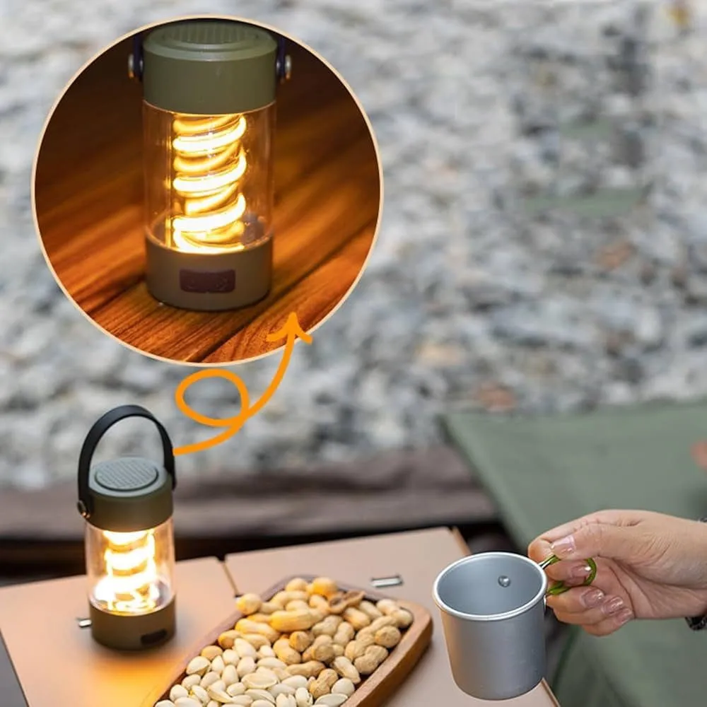 Enceinte Bluetooth avec Lumière Camping – Lampe LED & Haut-Parleur Sans Fil Multifonction – Image 7
