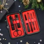 Kit Manucure & Pédicure 7 en 1 – Acier Inoxydable Noir avec Étui Élégant – Image 6