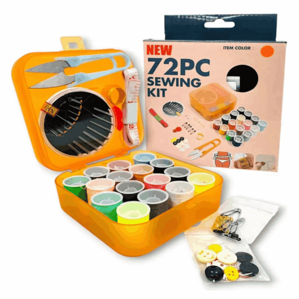 Kit de Couture Complet 72 Pièces – Fil à Coudre & Accessoires