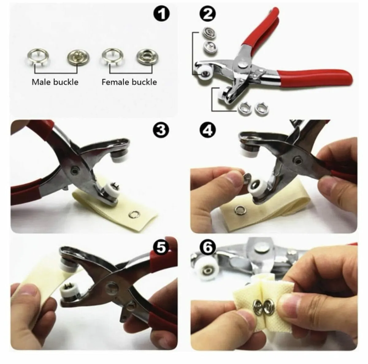 Pince à Boutons Pression avec 100 Boutons – Outil de Couture Pratique et Rapide – Image 3