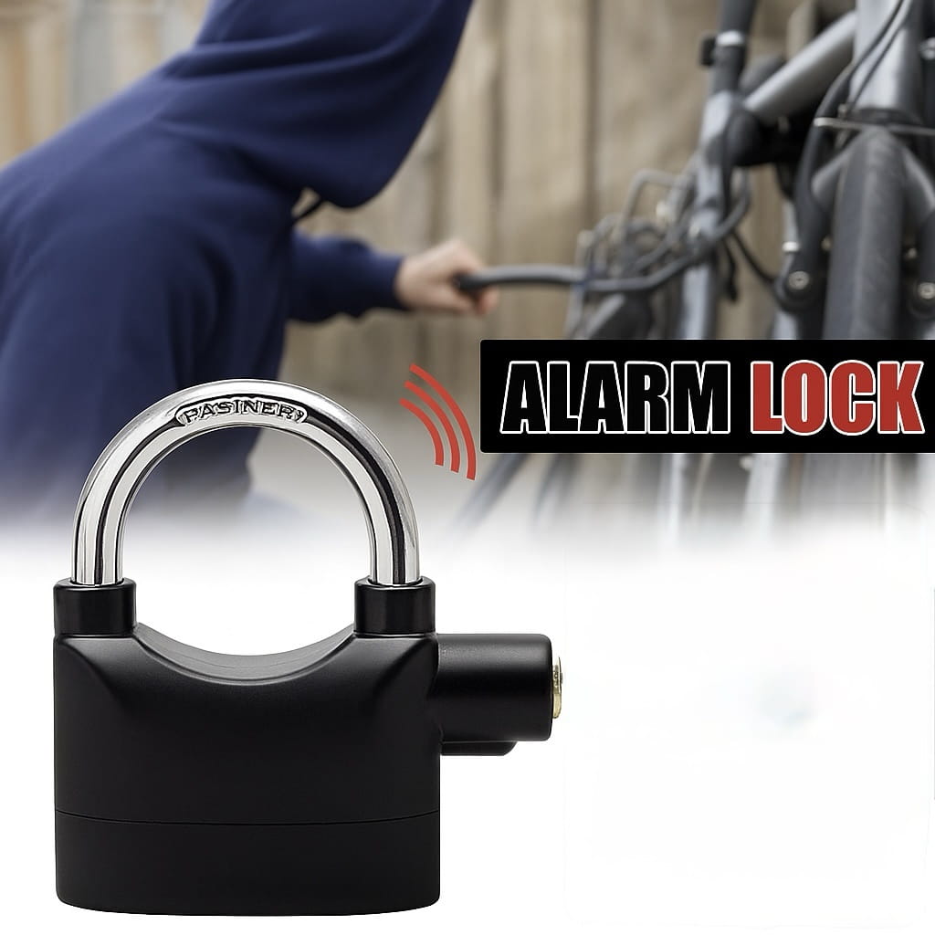 img_3623 Cadenas avec Alarme 110 dB – Acier Renforcé Antivol Haute Sécurité – Image 2