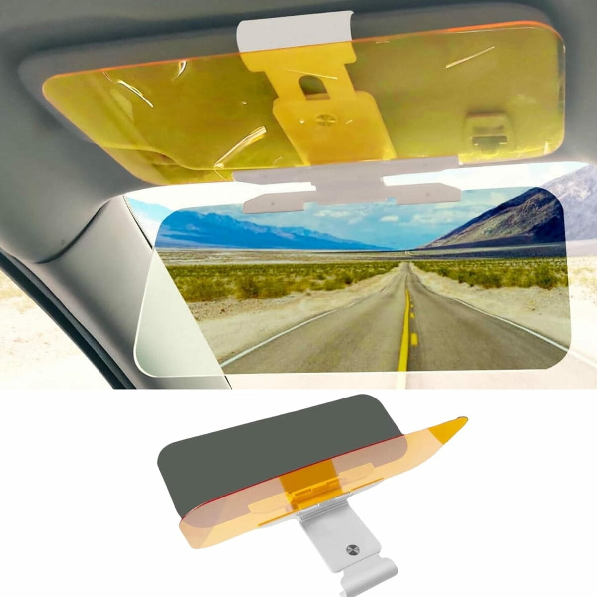 img_3984 Pare-Soleil HD Visor 2 en 1 – Visière Anti-Éblouissement Jour et Nuit pour Voiture – Image 2