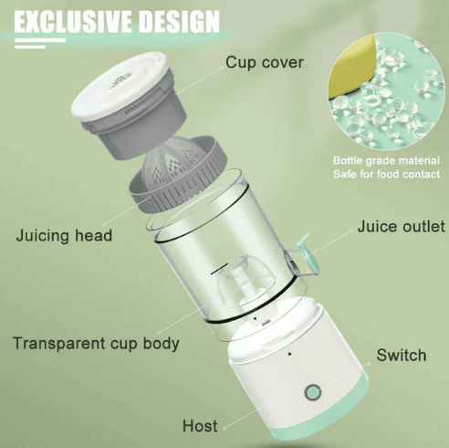 jus9 Presse-agrumes électrique portable multifonctionnel – Rechargeable USB, rapide et pratique – Image 8