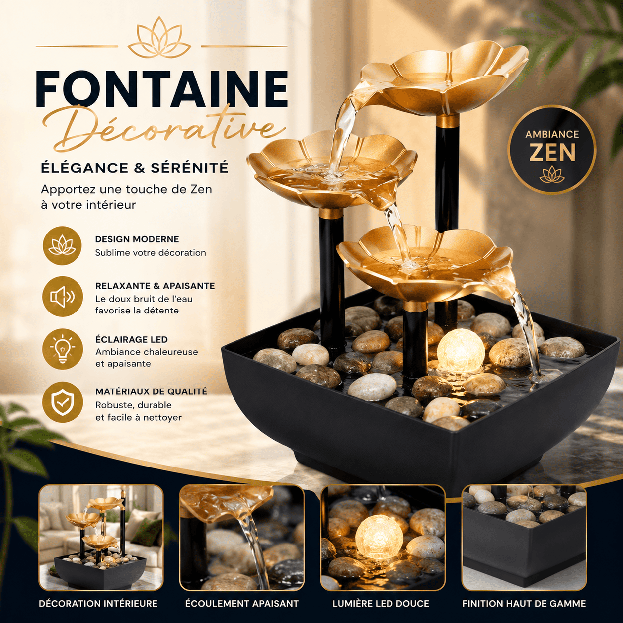 1cbae711-aa25-4e43-b953-0c2f0744e96a Fontaine Décorative de Table – Cascade d’Eau Relaxante – Image 1