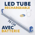 Tube LED 70 CM Rechargeable – Avec Batterie
