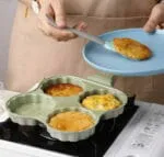 Poêle Multi-Moules 4 Smiley – Antiadhrente & Parfaite pour Petit Déjeuner – Image 4