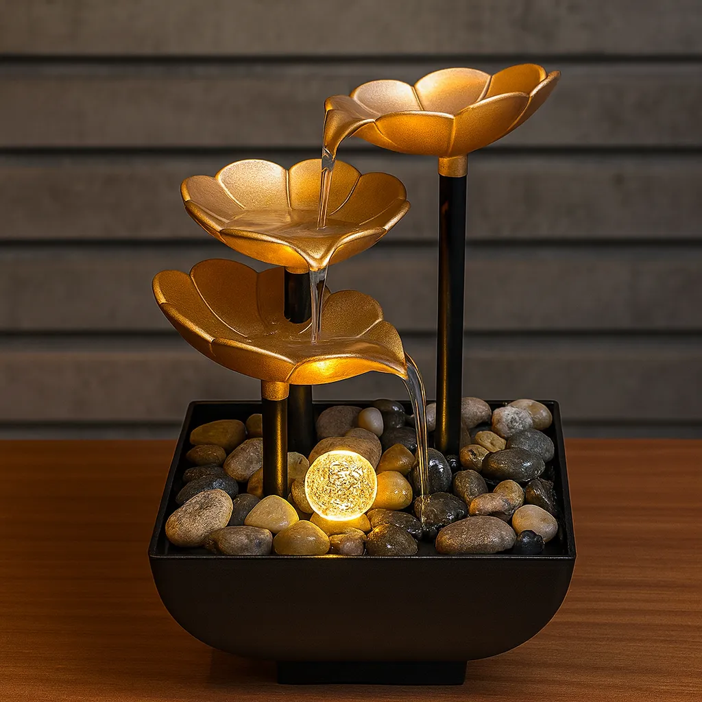 Fontaine Décorative de Table – Cascade d’Eau Relaxante – Image 2