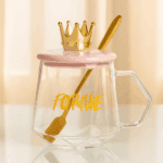 Mug en Verre Design Royal – Pour Café et Thé