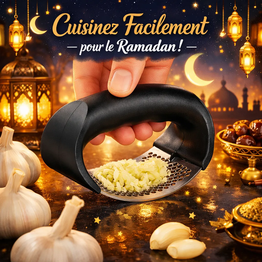 Presse-Ail à Bascule en Acier Inoxydable – Image 2