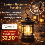 Lanterne de Camping LED avec Crochet – Lumière Chaude