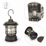 Lanterne de Camping LED avec Crochet – Lumière Chaude