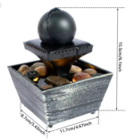 Fontaine d’Intérieur Relaxante avec LED et Galets Naturels – Image 3