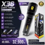 Lanterna Ultra LED Multifonctionnelle X36 – Zoom Longue Portée
