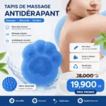 Tapis de Massage Antidérapant en Silicone – Relaxation & Nettoyage en Douche