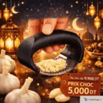 Presse-Ail à Bascule en Acier Inoxydable