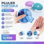 Boîte à Pilules Rotative 7 Compartiments – Organisateur Hebdomadaire