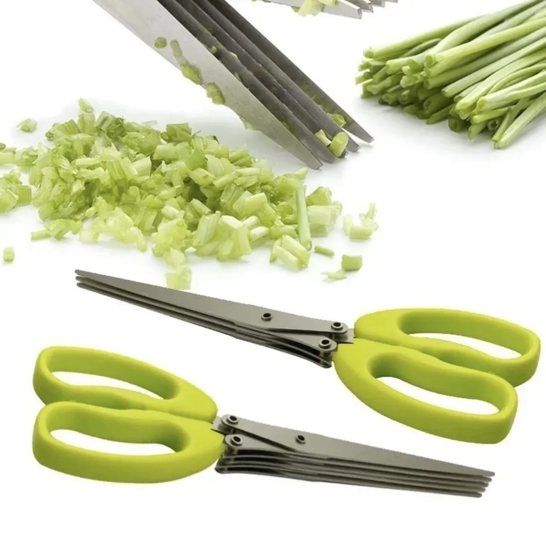 Ciseaux à Herbes de 5 Lames en Acier Inoxydable – Image 2