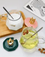 Mug en Verre Design Royal – Pour Café et Thé – Image 2