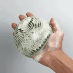 Éponge de Douche 2 en 1 en Silicone – Double Face Exfoliante et Douce – Image 2