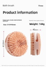 Éponge de Douche 2 en 1 en Silicone – Double Face Exfoliante et Douce – Image 4