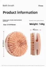 Éponge de Douche 2 en 1 en Silicone – Double Face Exfoliante et Douce – Image 4