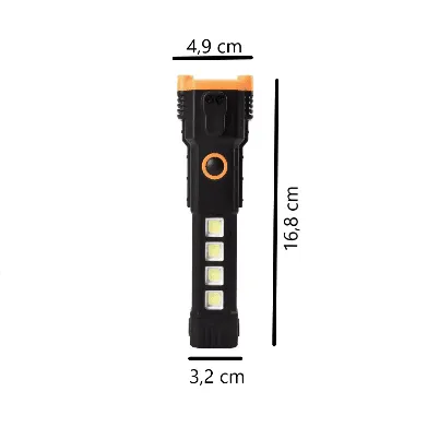 Lampe Torche Multifonction – Brise-Vitre + Coupe-Sangle + Power Bank + Mode SOS – Image 3