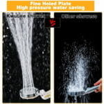 Pommeau de Douche Haute Pression avec Hélice – Jet Puissant & Économie d’Eau – Image 4