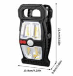 Lampe Solaire à Pince avec Détecteur de Mouvement – LED Extérieure Portable – Image 3