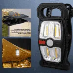 Lampe Solaire à Pince avec Détecteur de Mouvement – LED Extérieure Portable – Image 2