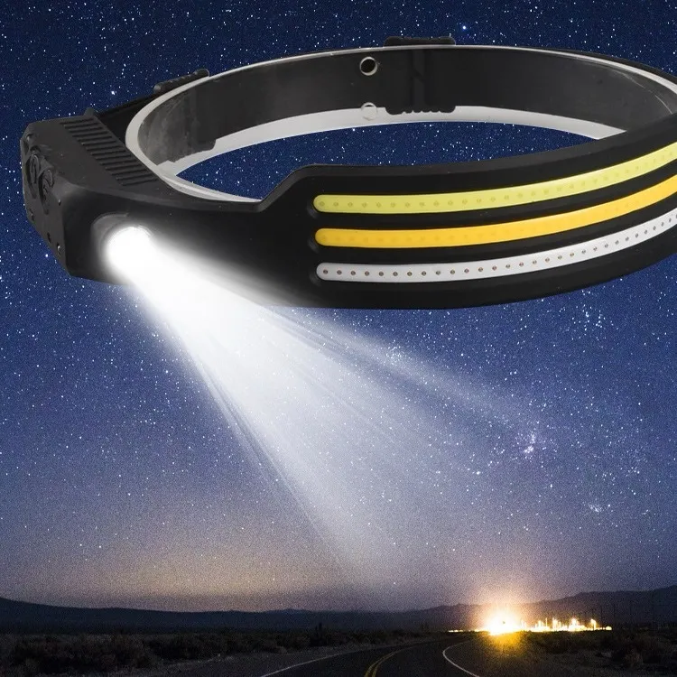 Lampe Frontale LED – 3 Modes d’Éclairage + Détecteur de Mouvement – Image 3