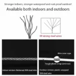 Sèche-linge Rétractable en Acier Inoxydable – Corde 4.2 m – Image 5