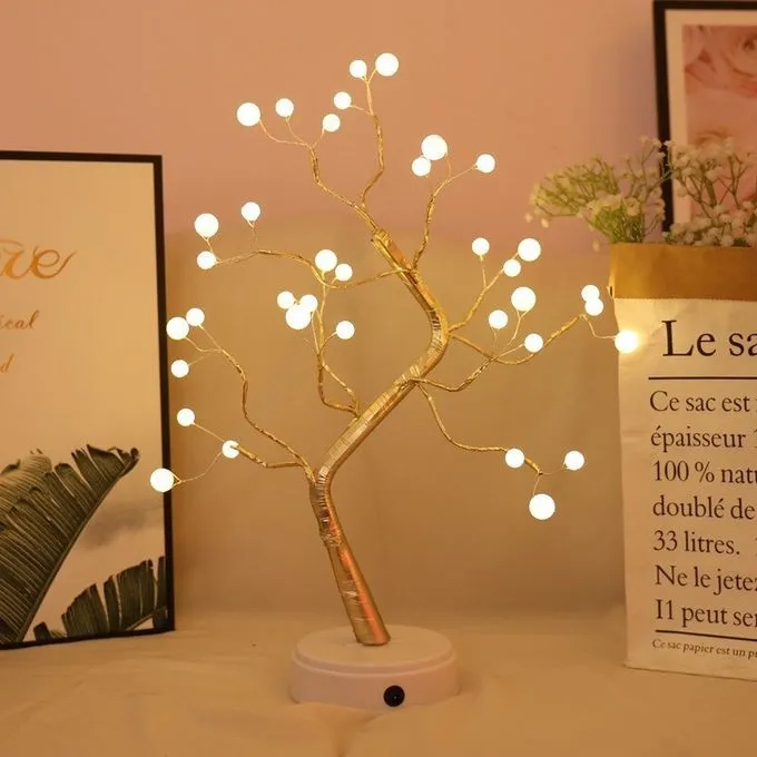 Lampe Arbre Perle LED Décoration de Bureau – Image 2
