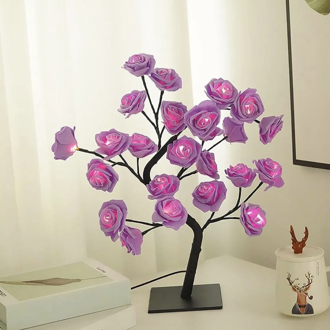 Lampe Rosier 24 LED – Arbre Lumineux Décoratif – Image 3