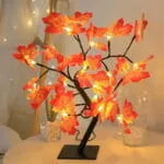 Lampe Arbre Feuilles d’Érable 24 LED – Lumière Féérique & Décoration Romantique
